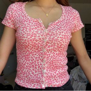 Pink Cheetah Zelly Top